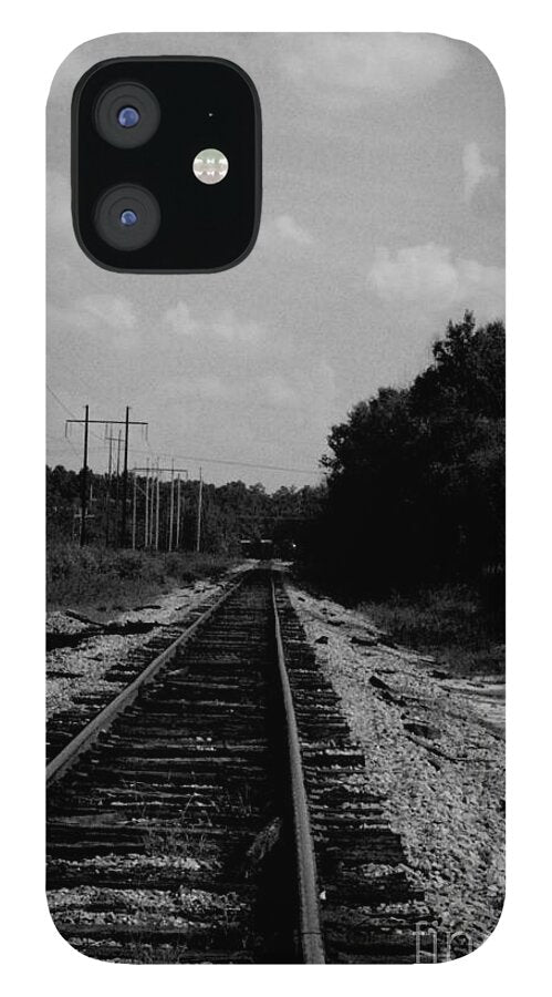 Lonely Railroad Tracks - Phone Case