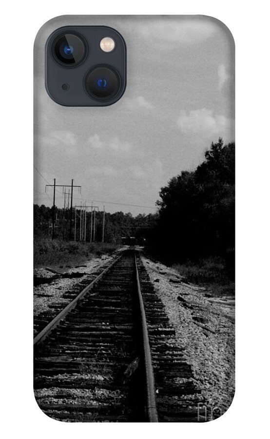 Lonely Railroad Tracks - Phone Case