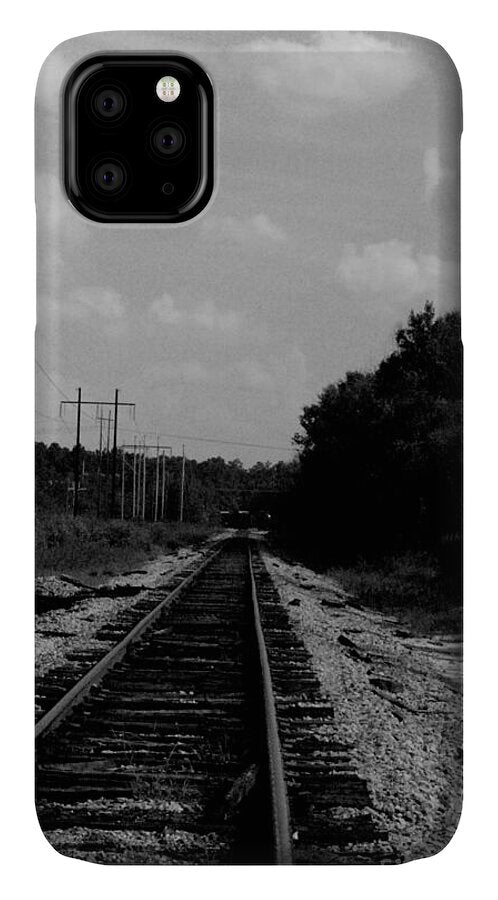 Lonely Railroad Tracks - Phone Case