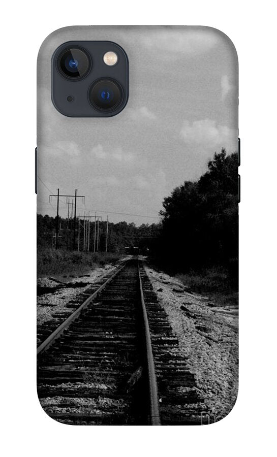 Lonely Railroad Tracks - Phone Case