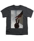 Peace Gesture Against Skyscraper - Youth T-Shirt