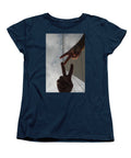 Peace Gesture Against Skyscraper - Women's T-Shirt (Standard Fit)