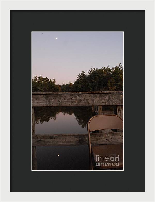 Quiet Evening by the Lakeside - Framed Print