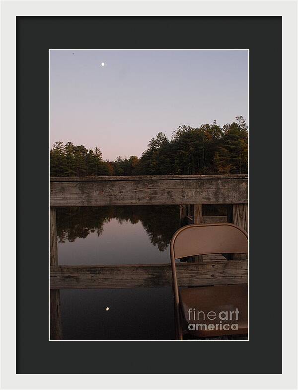Quiet Evening by the Lakeside - Framed Print