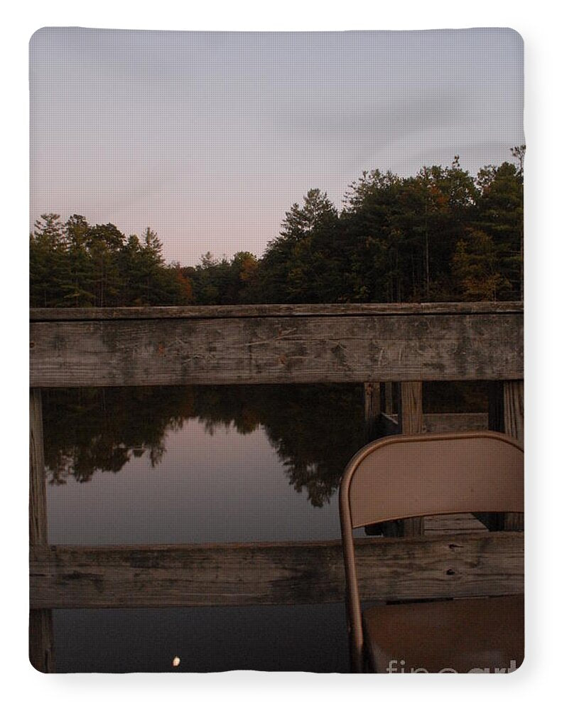 Quiet Evening by the Lakeside - Blanket