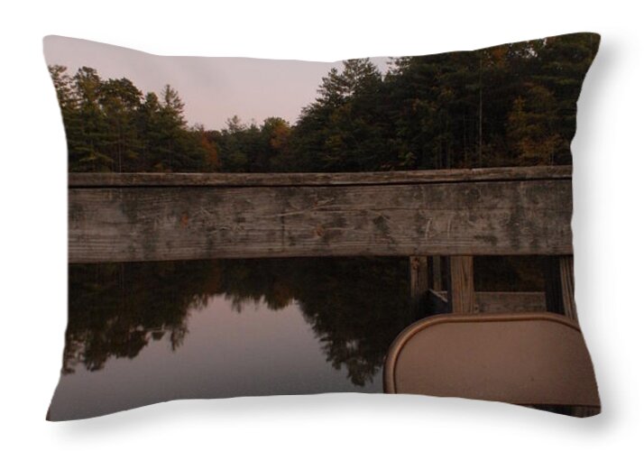 Quiet Evening by the Lakeside - Throw Pillow
