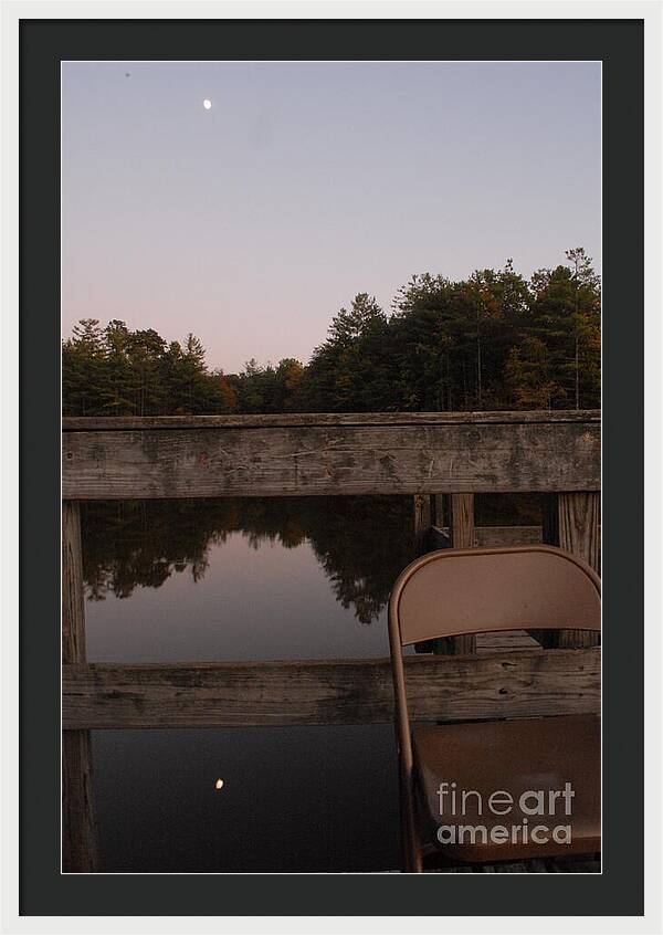 Quiet Evening by the Lakeside - Framed Print