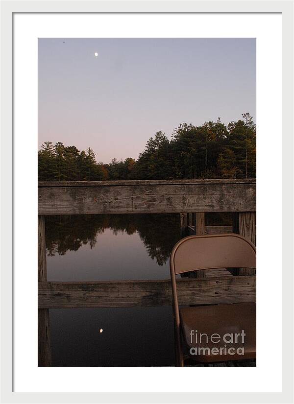 Quiet Evening by the Lakeside - Framed Print