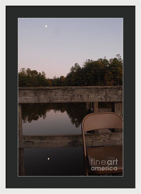 Quiet Evening by the Lakeside - Framed Print