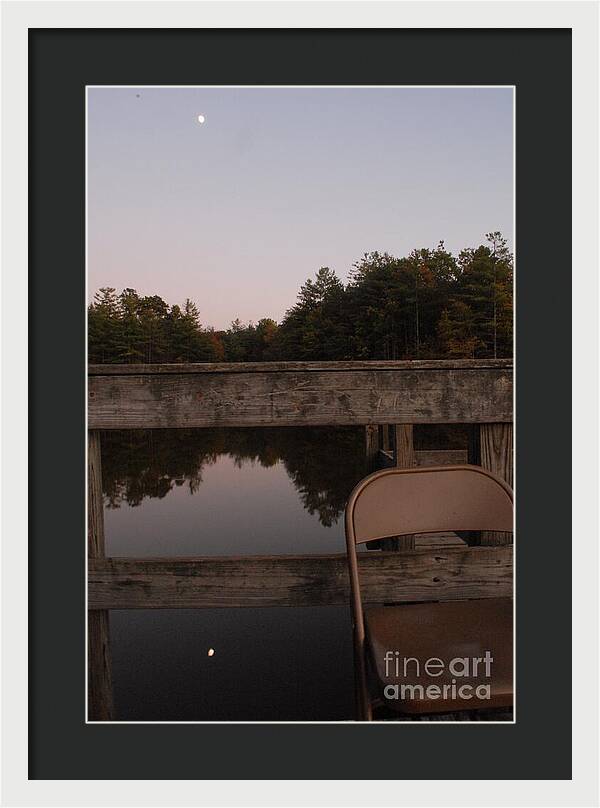Quiet Evening by the Lakeside - Framed Print
