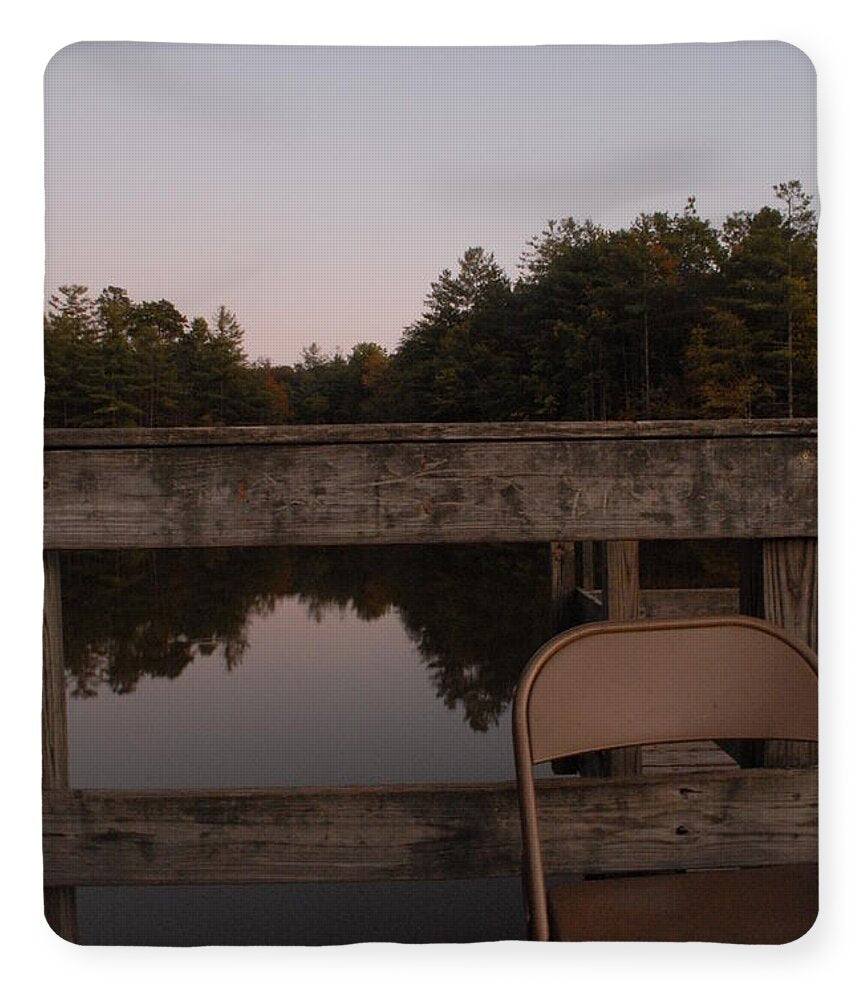 Quiet Evening by the Lakeside - Blanket