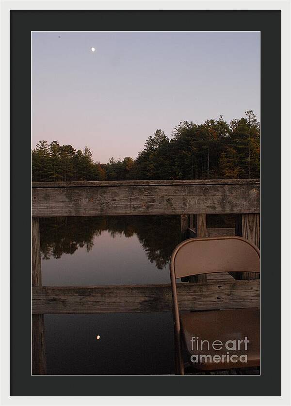 Quiet Evening by the Lakeside - Framed Print
