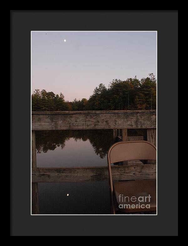 Quiet Evening by the Lakeside - Framed Print