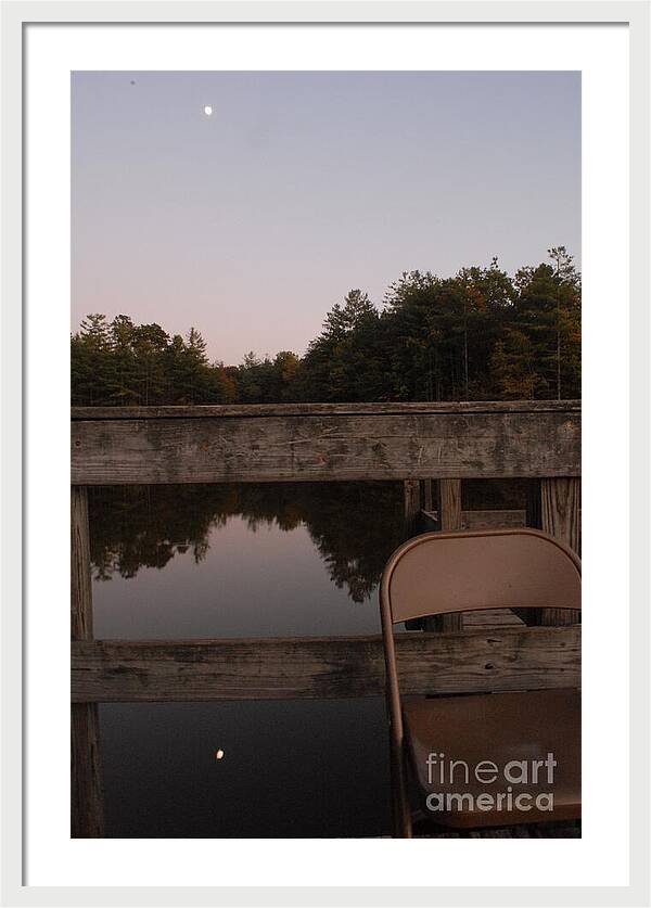 Quiet Evening by the Lakeside - Framed Print
