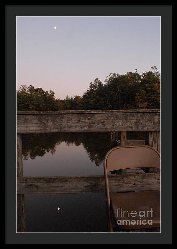 Quiet Evening by the Lakeside - Framed Print