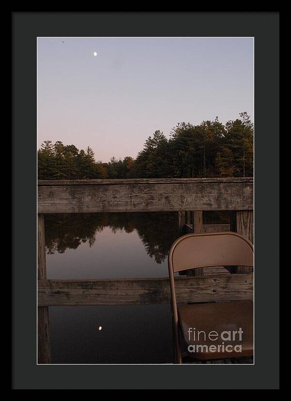Quiet Evening by the Lakeside - Framed Print