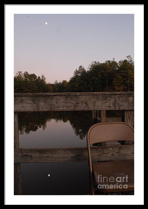 Quiet Evening by the Lakeside - Framed Print