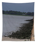 Rocky Shoreline with Overcast Sky - Tapestry