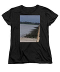Rocky Shoreline with Overcast Sky - Women's T-Shirt (Standard Fit)