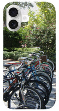 Row of Bicycles in the Sun - Phone Case
