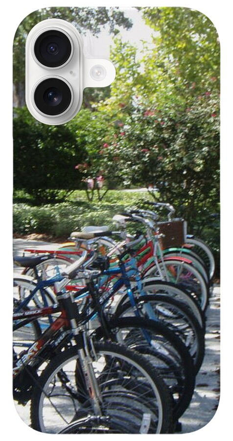 Row of Bicycles in the Sun - Phone Case