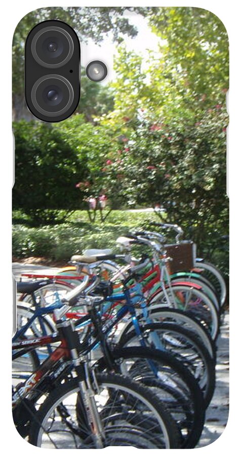 Row of Bicycles in the Sun - Phone Case