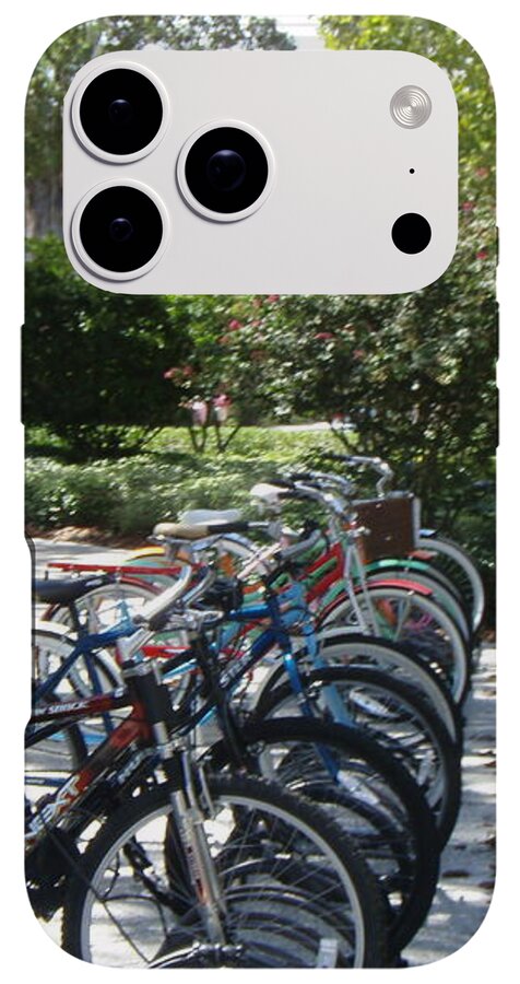 Row of Bicycles in the Sun - Phone Case