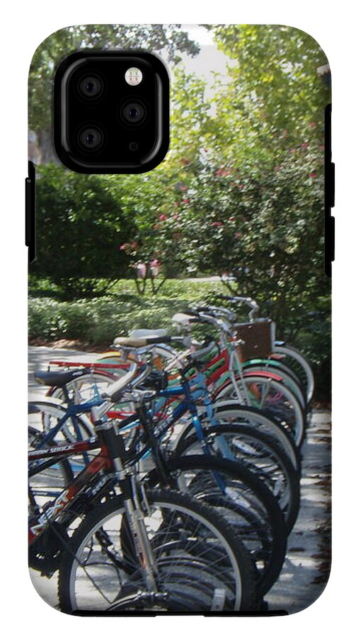 Row of Bicycles in the Sun - Phone Case