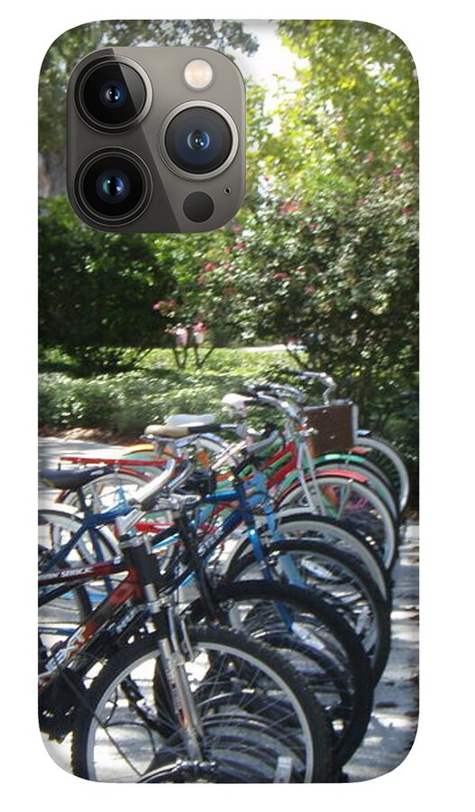 Row of Bicycles in the Sun - Phone Case