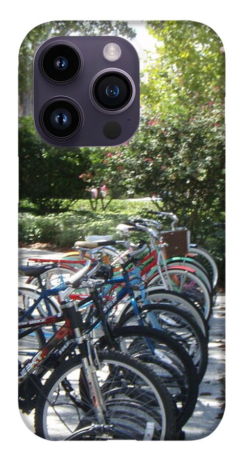 Row of Bicycles in the Sun - Phone Case