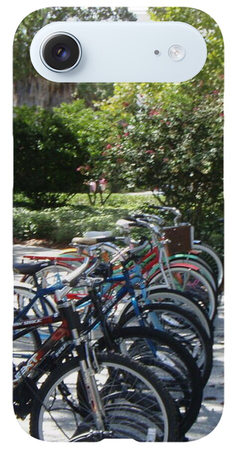 Row of Bicycles in the Sun - Phone Case