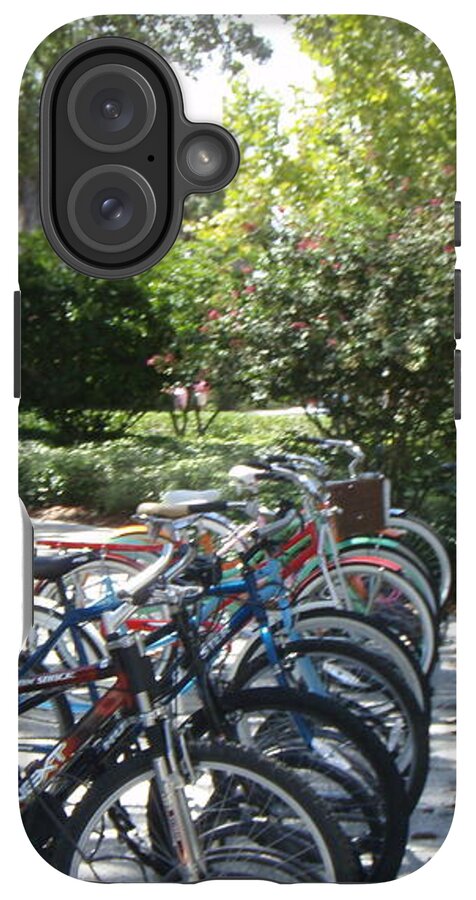 Row of Bicycles in the Sun - Phone Case