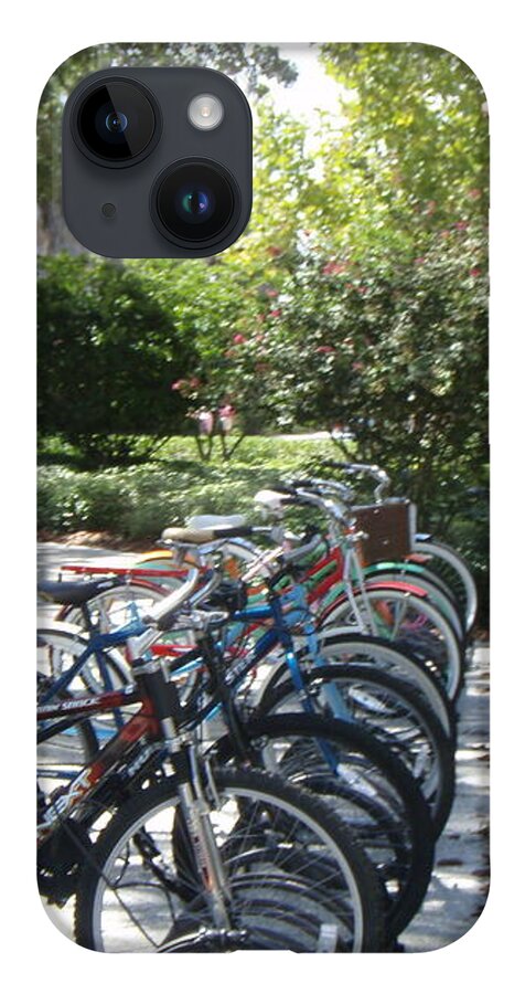 Row of Bicycles in the Sun - Phone Case