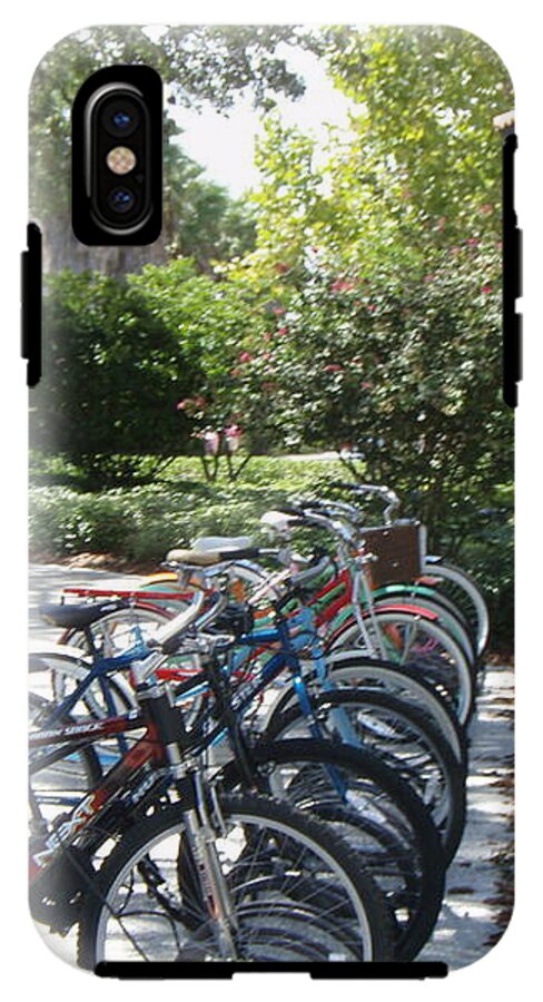 Row of Bicycles in the Sun - Phone Case