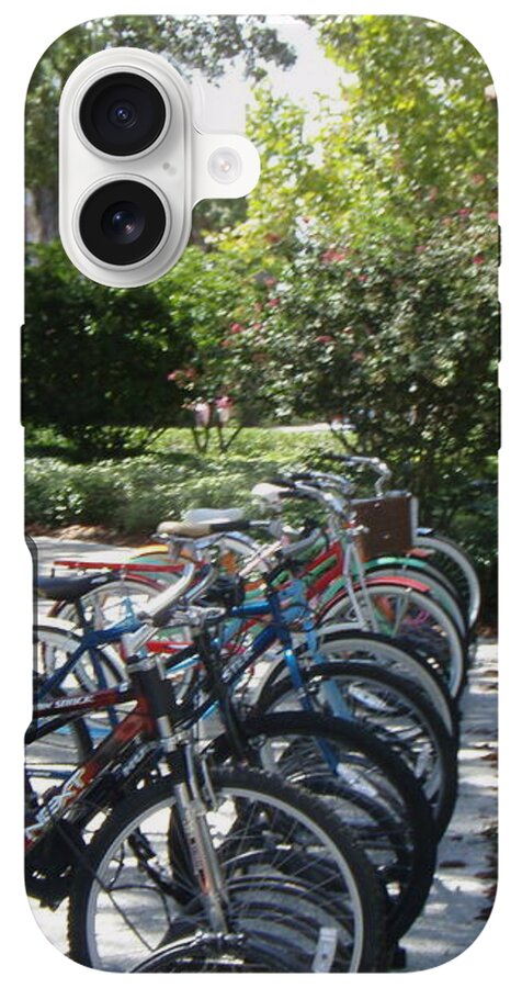 Row of Bicycles in the Sun - Phone Case