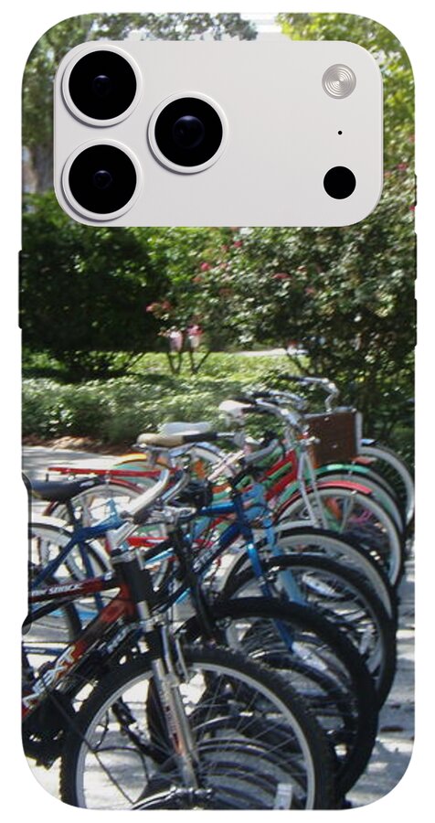 Row of Bicycles in the Sun - Phone Case