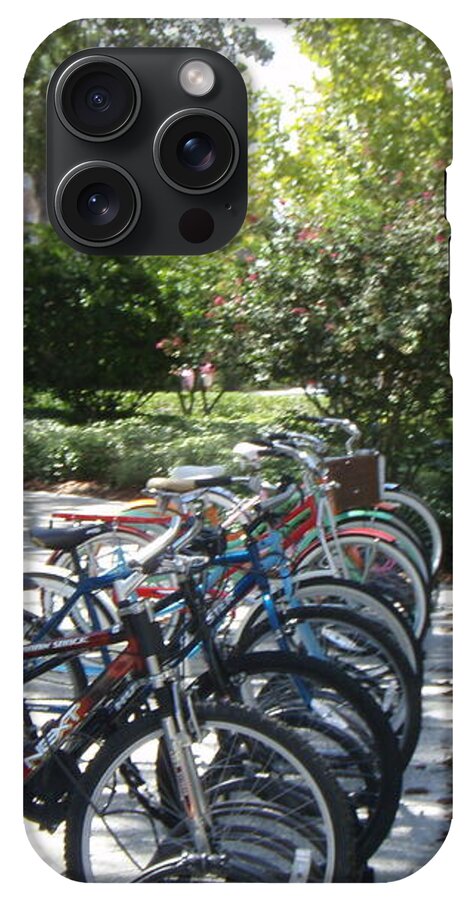 Row of Bicycles in the Sun - Phone Case