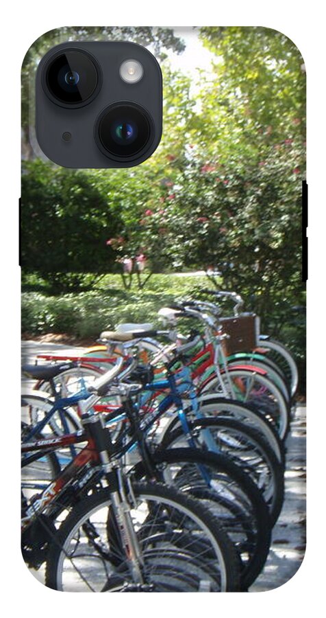 Row of Bicycles in the Sun - Phone Case