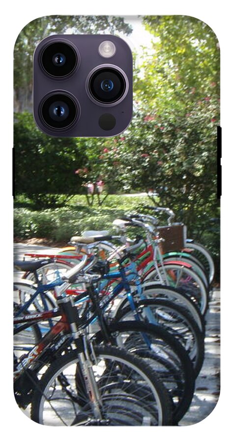 Row of Bicycles in the Sun - Phone Case