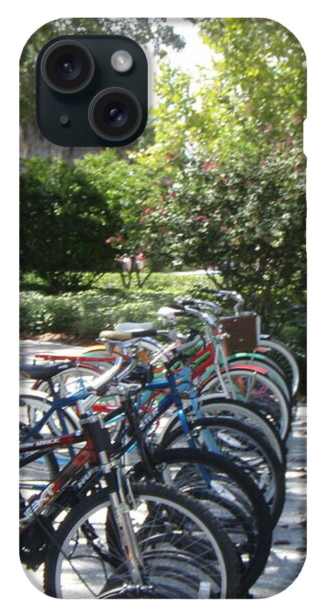 Row of Bicycles in the Sun - Phone Case