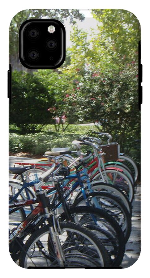 Row of Bicycles in the Sun - Phone Case