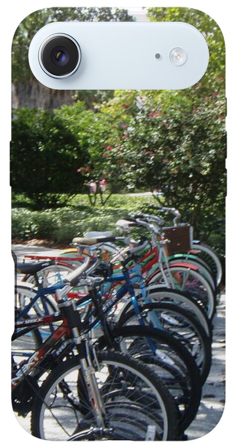 Row of Bicycles in the Sun - Phone Case