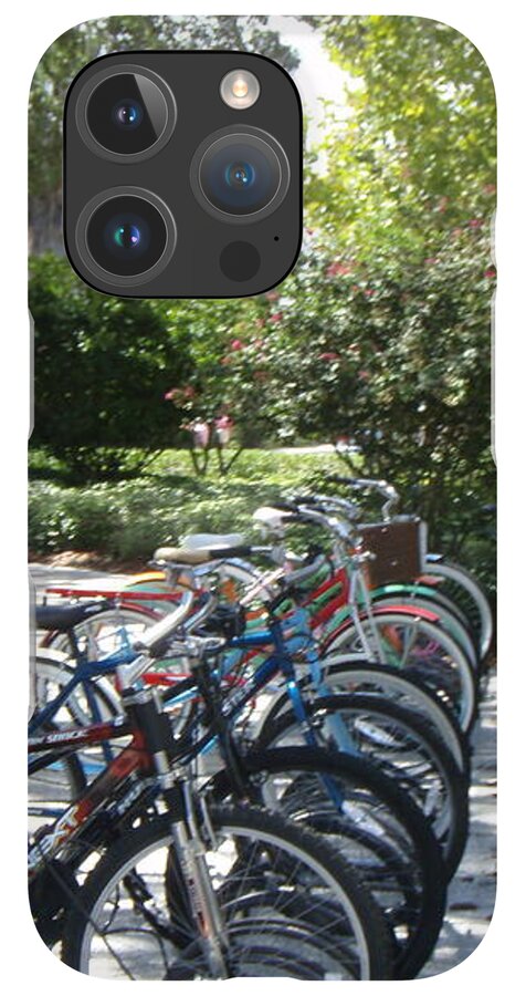 Row of Bicycles in the Sun - Phone Case