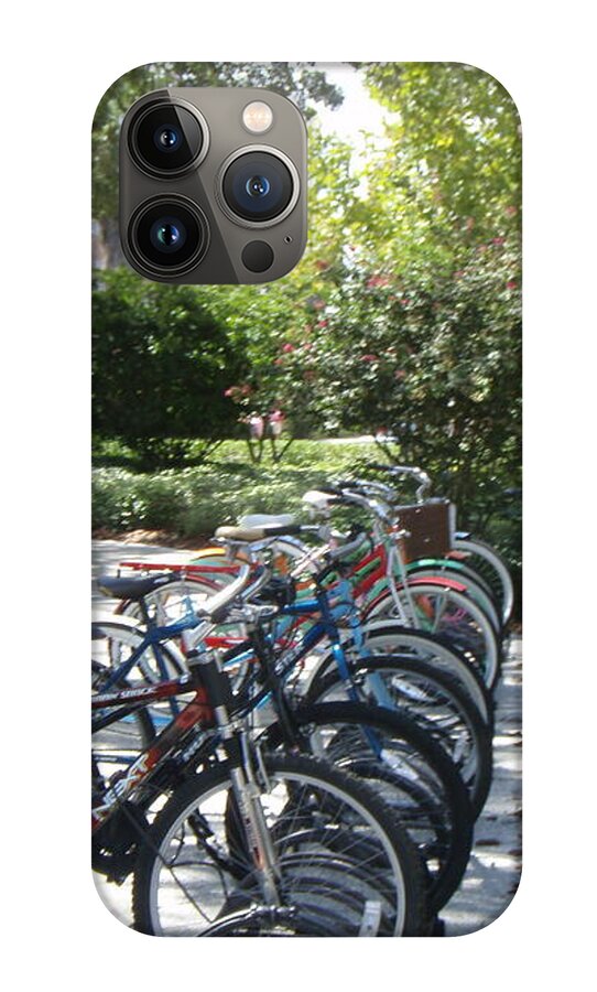 Row of Bicycles in the Sun - Phone Case