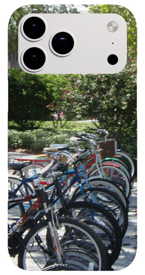 Row of Bicycles in the Sun - Phone Case