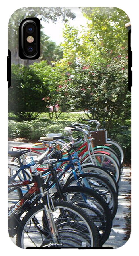 Row of Bicycles in the Sun - Phone Case