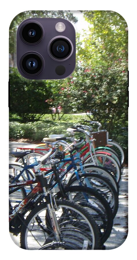 Row of Bicycles in the Sun - Phone Case