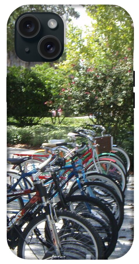 Row of Bicycles in the Sun - Phone Case