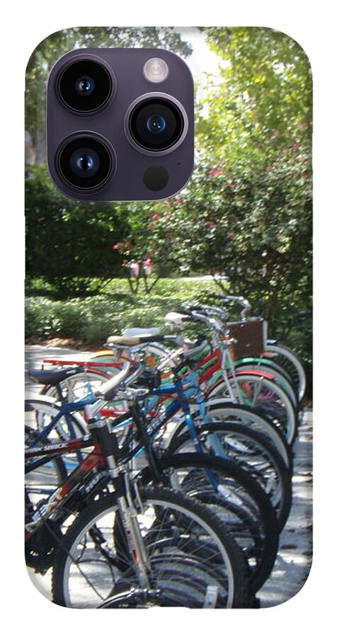 Row of Bicycles in the Sun - Phone Case
