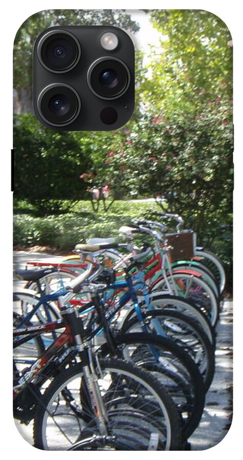 Row of Bicycles in the Sun - Phone Case